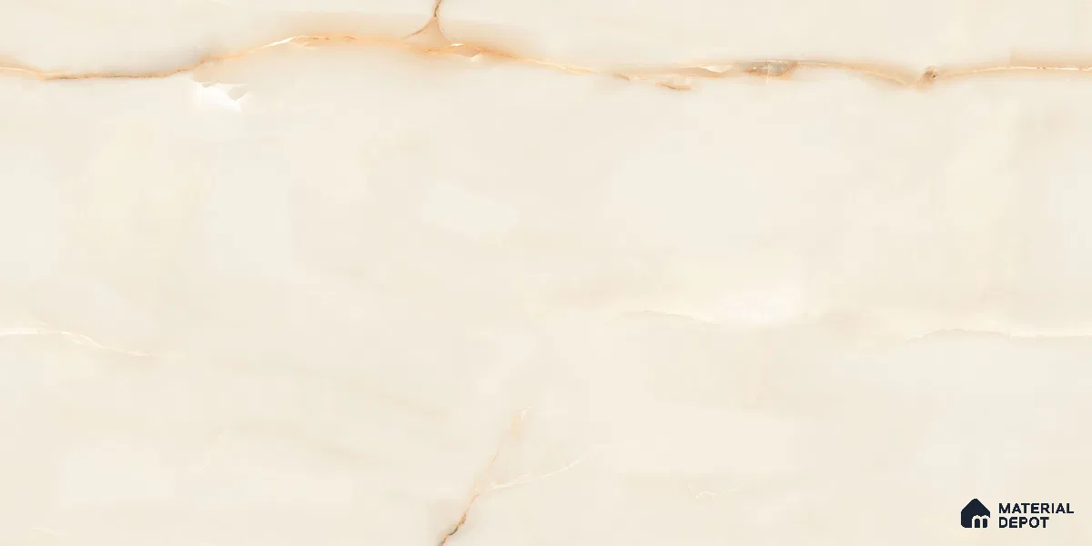 Marble Wall & Floor Vitrified Tile Oyster Beige 4 ft x 2 ft | TL 01077 Glossy Finish - 9 mm | Suitable for Living Room, Bedroom