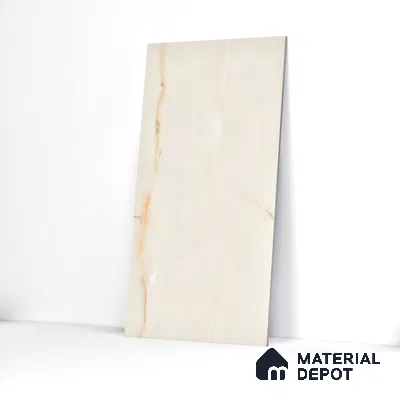 Marble Wall & Floor Vitrified Tile Oyster Beige 4 ft x 2 ft | TL 01077 Glossy Finish - 9 mm | Suitable for Living Room, Bedroom