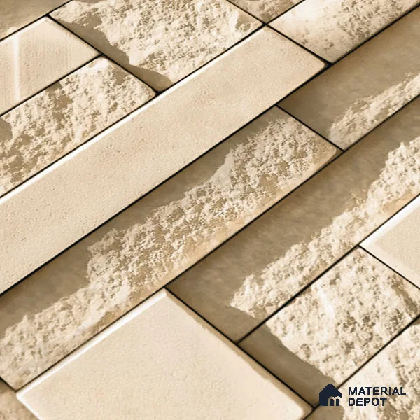 Elevation Wall Tile TL 00065 A Latte Beige 2 ft x 1 ft Punch Matte Finish Vitrified Tile - 9 mm | Suitable For Feature Wall, Boundary Wall, Balcony, Outdoor (Sample)