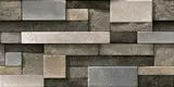 Elevation Wall Tile TL 00065 C Grey 2 ft x 1 ft Punch Matte Finish Vitrified Tile - 9 mm | Suitable For Feature Wall, Boundary Wall, Balcony, Outdoor | Image 02