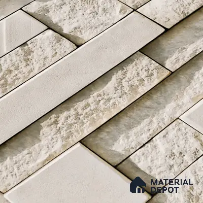 Elevation Wall Tile TL 00065 D Caramel Beige 2 ft x 1 ft Punch Matte Finish Vitrified Tile - 9 mm | Suitable For Feature Wall, Boundary Wall, Balcony, Outdoor