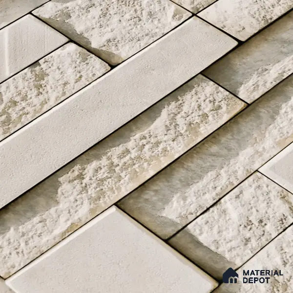 Elevation Wall Tile TL 00065 D Caramel Beige 2 ft x 1 ft Punch Matte Finish Vitrified Tile - 9 mm | Suitable For Feature Wall, Boundary Wall, Balcony, Outdoor