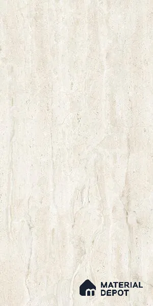 TL 08266 Chrome Silver 4 ft x 2 ft Glossy Finish Vitrified Wall & Floor Tile - 9 mm