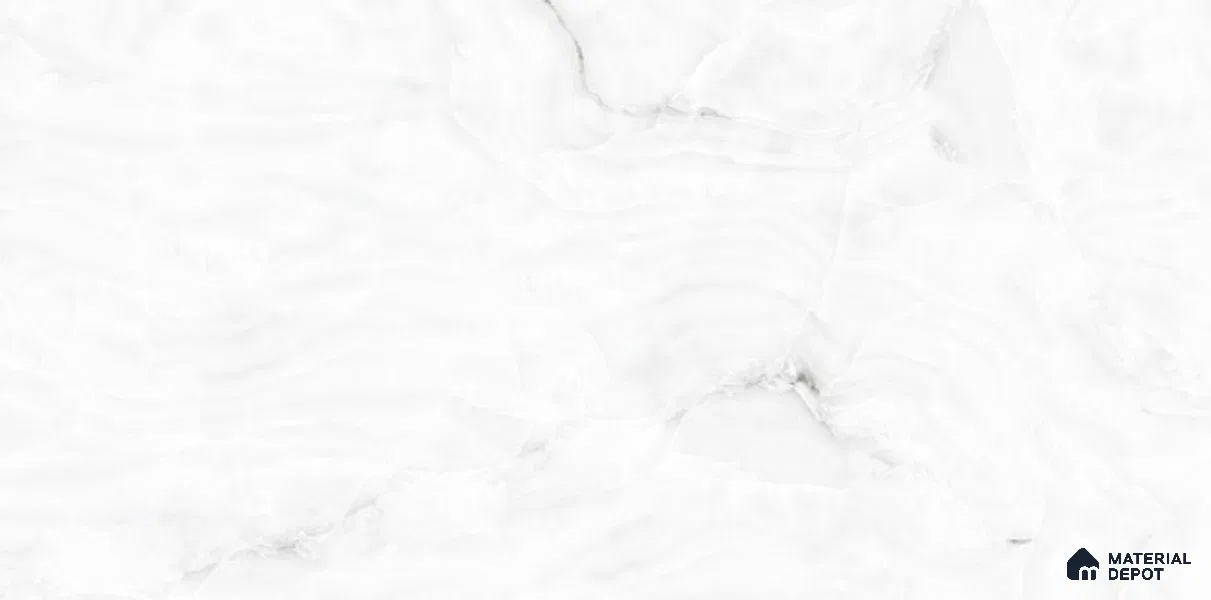 TL 08268 Crystal White 4 ft x 2 ft Glossy Finish Vitrified Wall & Floor Tile - 9 mm
