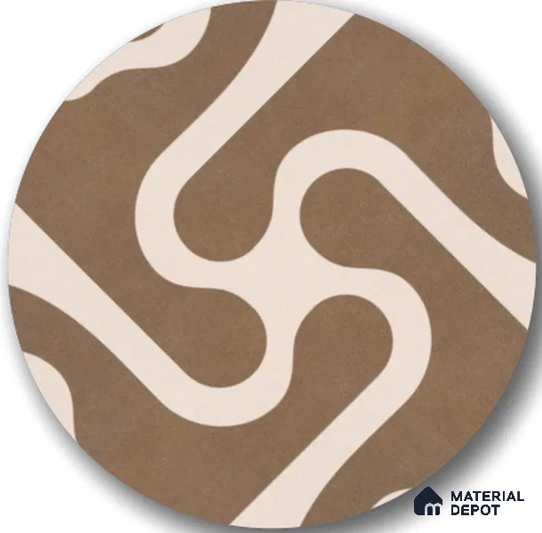 Parking Floor Tile TL 03388 C Limbo Brown 16 x 16 inch Matte Finish Anti Slip Vitrified Tile - 12 mm | Pattern Alignment May Vary | 2-3 mm Spacer is Mandatory (Sample)