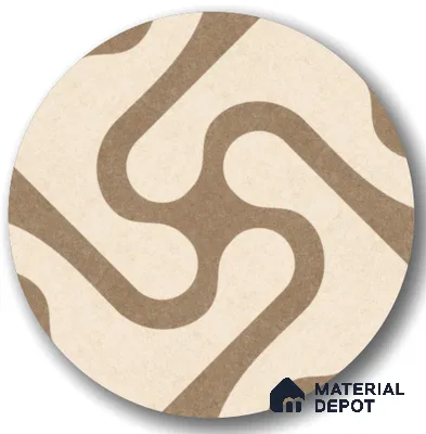 Parking Floor Tile TL 03388 D Limbo Crema 16 x 16 inch Matte Finish Anti Slip Vitrified Tile - 12 mm | Pattern Alignment May Vary | 2-3 mm Spacer is Mandatory