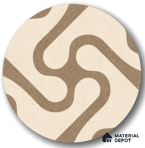 Parking Floor Tile TL 03388 D Limbo Crema 16 x 16 inch Matte Finish Anti Slip Vitrified Tile - 12 mm | Pattern Alignment May Vary | 2-3 mm Spacer is Mandatory