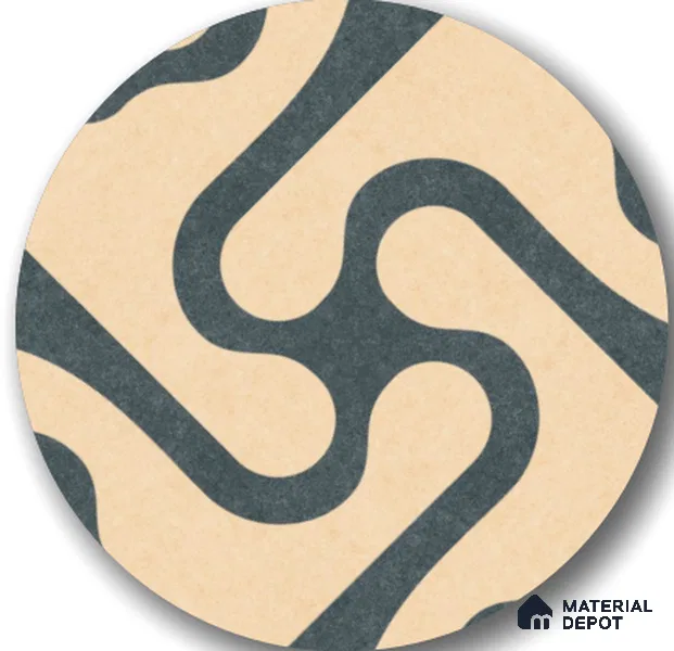 TL 03388 I Limbo Ivory 400 x 400 mm Matte Finish Anti Slip Vitrified Parking Floor Tile - 12 mm | Pattern Alignment May Vary | 2-3 mm Spacer is Mandatory (Sample)