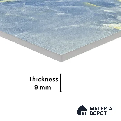 Endless Wall & Floor Vitrified Tile Lipica Blue 4 ft x 2 ft | TL 03604 High Gloss Finish - 9 mm | Suitable for Living Room, Bedroom