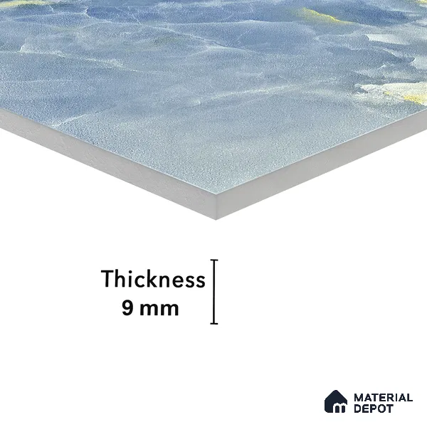Endless Wall & Floor Vitrified Tile Lipica Blue 4 ft x 2 ft | TL 03604 High Gloss Finish - 9 mm | Suitable for Living Room, Bedroom