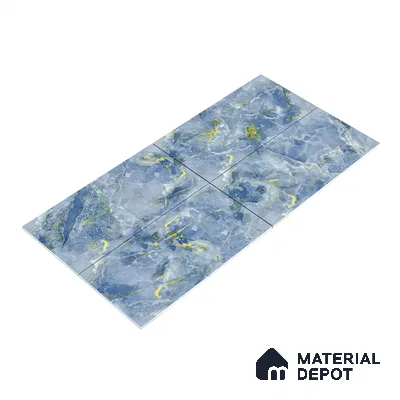 Endless Wall & Floor Vitrified Tile Lipica Blue 4 ft x 2 ft | TL 03604 High Gloss Finish - 9 mm | Suitable for Living Room, Bedroom