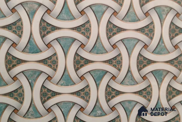 TL 02534 B Vibrant Blue Highlighter 18 x 12 inch Glossy Finish Ceramic Wall Tile - 6 mm