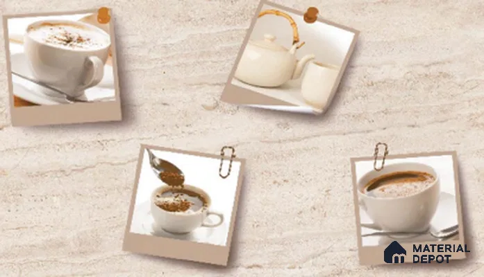 TL 04416 Vanilla Beige 18 x 12 inch Glossy Finish Ceramic Wall Tile - 6 mm
