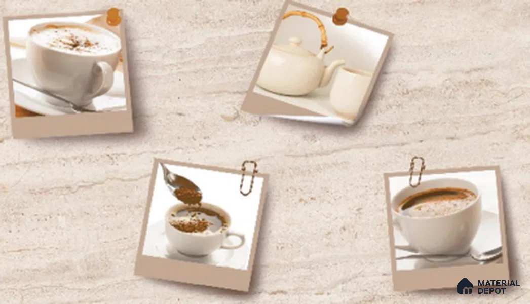 TL 04416 Vanilla Beige 18 x 12 inch Glossy Finish Ceramic Wall Tile - 6 mm