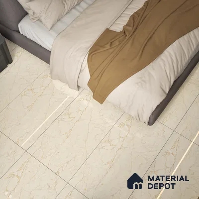 Endless Floor & Wall Tile TL 02151 Buff Beige 1600 x 800 mm Glossy Finish Vitrified Tile - 9 mm | Suitable For Living Room, Bedroom (Sample)