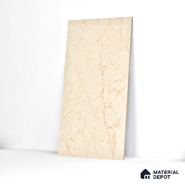 Endless Floor & Wall Tile TL 02151 Buff Beige 1600 x 800 mm Glossy Finish Vitrified Tile - 9 mm | Suitable For Living Room, Bedroom (Sample)