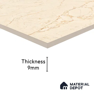 Endless Floor & Wall Tile TL 02151 Buff Beige 1600 x 800 mm Glossy Finish Vitrified Tile - 9 mm | Suitable For Living Room, Bedroom (Sample)