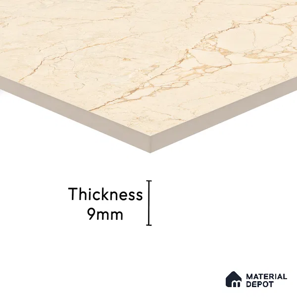 Endless Floor & Wall Tile TL 02151 Buff Beige 1600 x 800 mm Glossy Finish Vitrified Tile - 9 mm | Suitable For Living Room, Bedroom (Sample)