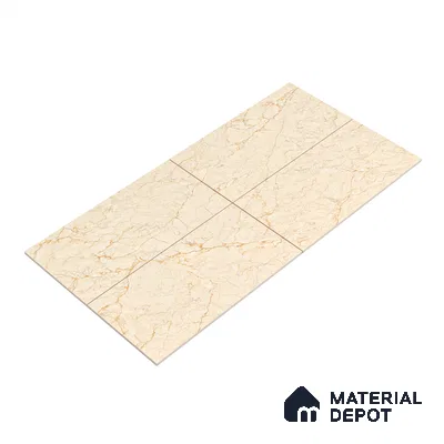 Endless Floor & Wall Tile TL 02151 Buff Beige 1600 x 800 mm Glossy Finish Vitrified Tile - 9 mm | Suitable For Living Room, Bedroom (Sample)