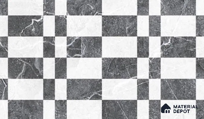 TL 02408 B Black Highlighter 18 x 12 inch Glossy Finish Ceramic Wall Tile - 6 mm (Sample)