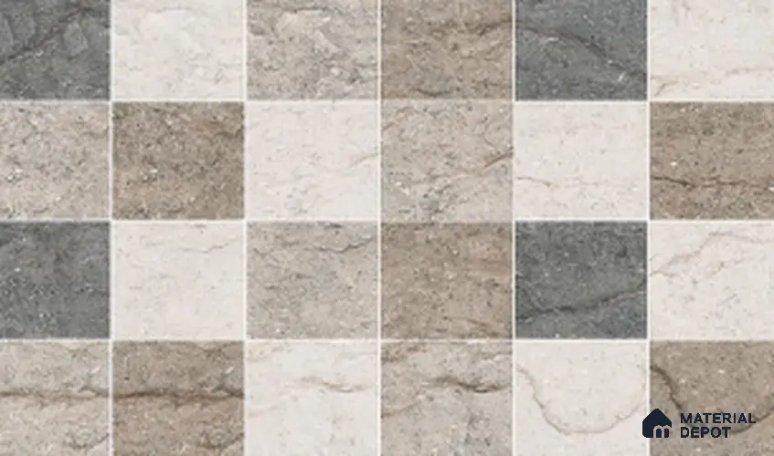 TL 02416 B Smoky Grey Highlighter 18 x 12 inch Glossy Finish Ceramic Wall Tile - 6 mm