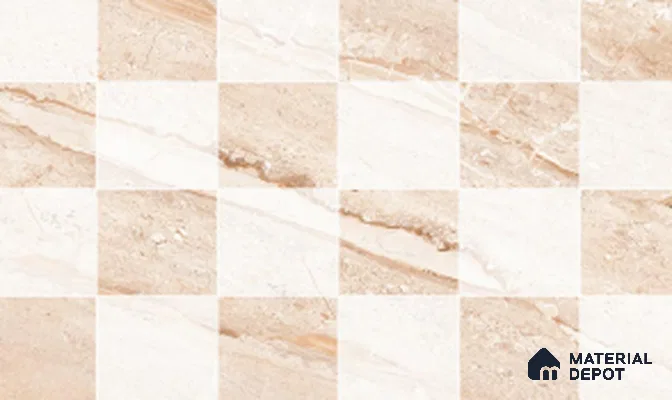 TL 02411 B Caramel Beige Highlighter 18 x 12 inch Glossy Finish Ceramic Wall Tile - 6 mm (Sample)