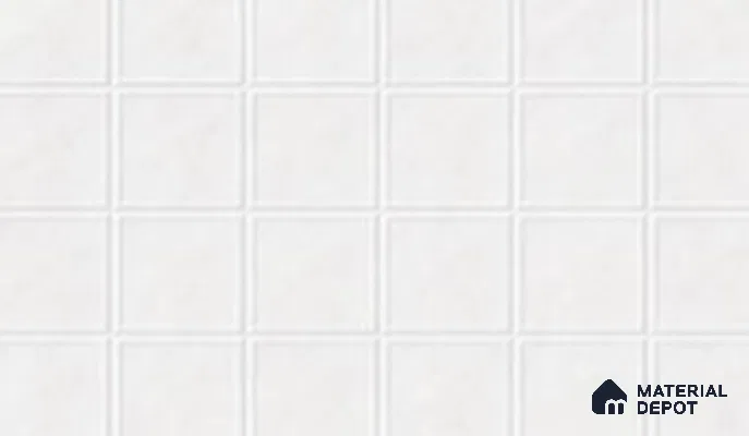 TL 02409 A Snow White Light 18 x 12 inch Glossy Finish Ceramic Wall Tile - 6 mm (Sample)