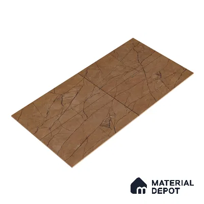 Carving Wall & Floor Tile Marrone Brown | TL 01070 | 4 ft x 2 ft Size | Matte Finish Vitrified Tile - 9 mm Thick | Suitable For Living Room, Bedroom, Bathroom