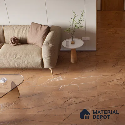 Carving Wall & Floor Tile Marrone Brown | TL 01070 | 4 ft x 2 ft Size | Matte Finish Vitrified Tile - 9 mm Thick | Suitable For Living Room, Bedroom, Bathroom