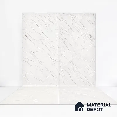 Carving Wall & Floor Tile Misty Grey | TL 00361 | 4 ft x 2 ft Size | Matte Finish Vitrified Wall & Floor Tile - 9 mm Thick | Ideal For Living Room, Bedroom, Bathroom (Sample)