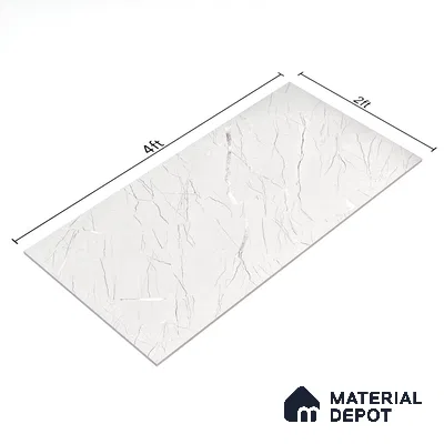 Carving Wall & Floor Tile Misty Grey | TL 00361 | 4 ft x 2 ft Size | Matte Finish Vitrified Wall & Floor Tile - 9 mm Thick | Ideal For Living Room, Bedroom, Bathroom (Sample)