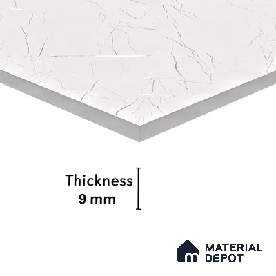Carving Wall & Floor Tile Misty Grey | TL 00361 | 4 ft x 2 ft Size | Matte Finish Vitrified Wall & Floor Tile - 9 mm Thick | Ideal For Living Room, Bedroom, Bathroom (Sample)