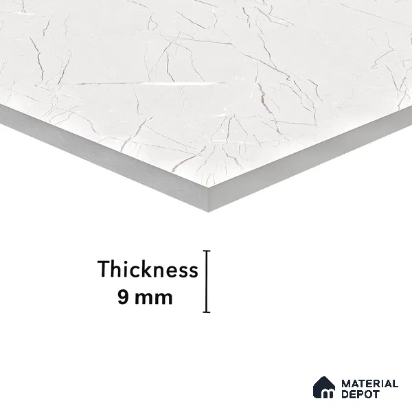 Carving Wall & Floor Tile Misty Grey | TL 00361 | 4 ft x 2 ft Size | Matte Finish Vitrified Wall & Floor Tile - 9 mm Thick | Ideal For Living Room, Bedroom, Bathroom (Sample)