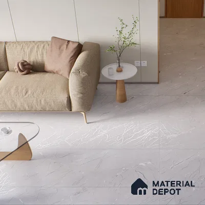 Carving Wall & Floor Tile Misty Grey | TL 00361 | 4 ft x 2 ft Size | Matte Finish Vitrified Wall & Floor Tile - 9 mm Thick | Ideal For Living Room, Bedroom, Bathroom (Sample)