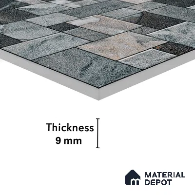 Elevation Wall Tile TL 00075 Moonstone 2 ft x 1 ft Punch Matte Finish Vitrified Tile - 9 mm | Suitable For Feature Wall, Boundary Wall, Balcony, Outdoor