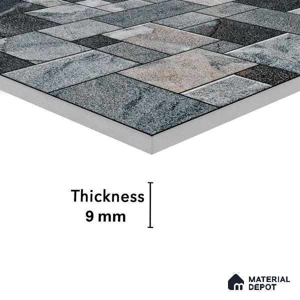 Elevation Wall Tile TL 00075 Moonstone 2 ft x 1 ft Punch Matte Finish Vitrified Tile - 9 mm | Suitable For Feature Wall, Boundary Wall, Balcony, Outdoor