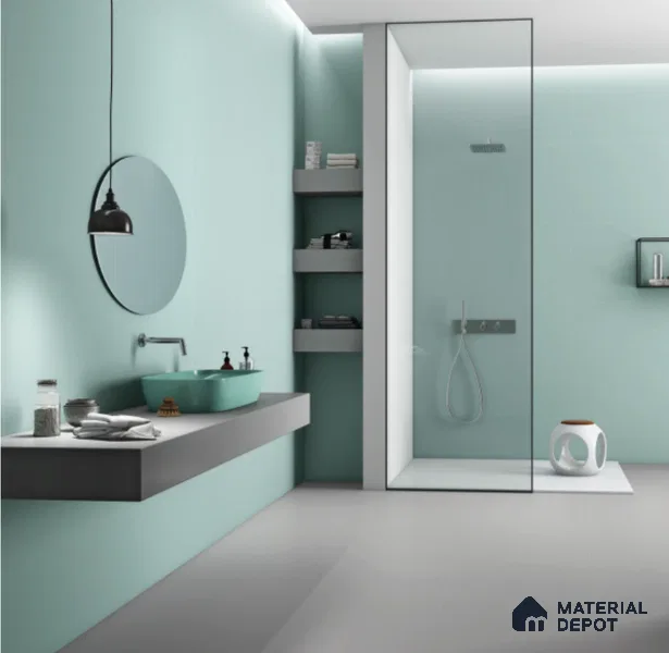 TL 04250 B Aqua Matte Finish 1200x600 mm Full Body Vitrified Wall & Floor Tile - 9 mm