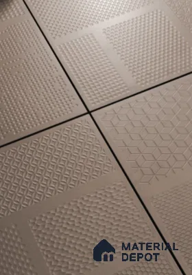 TL 04233 Mushroom Punch Matte Finish 600x600 mm Full Body Vitrified Wall & Floor Tile - 9 mm (Random 4)