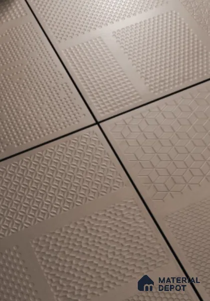 TL 04233 Mushroom Punch Matte Finish 600x600 mm Full Body Vitrified Wall & Floor Tile - 9 mm (Random 4)