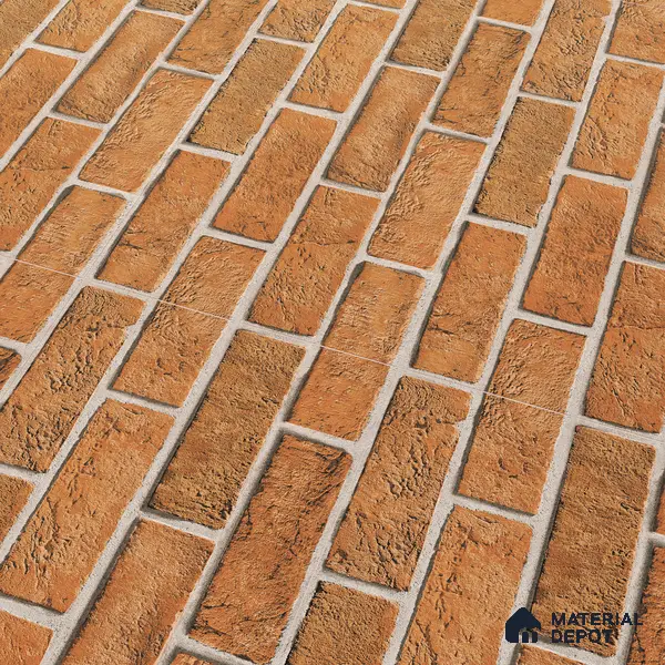 Brick Look Elevation Wall Tile TL 00071 A Mud Brown 2 ft x 1 ft Punch Matte Finish Vitrified Tile - 9 mm | Ideal For Modern Facades, Outdoor Cladding, Feature Wall