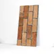 Brick Look Elevation Wall Tile TL 00071 C Brown 2 ft x 1 ft Punch Matte Finish Vitrified Tile - 9 mm | Ideal For Modern Facades, Outdoor Cladding, Feature Wall | Image 04