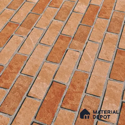 Brick Look Elevation Wall Tile TL 00071 C Brown 2 ft x 1 ft Punch Matte Finish Vitrified Tile - 9 mm | Ideal For Modern Facades, Outdoor Cladding, Feature Wall
