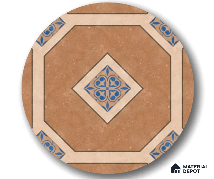 TL 03386 C Myst Brown 400 x 400 mm Matte Finish Anti Slip Vitrified Parking Floor Tile - 12 mm | Pattern Alignment May Vary | 2-3 mm Spacer is Mandatory (Sample)