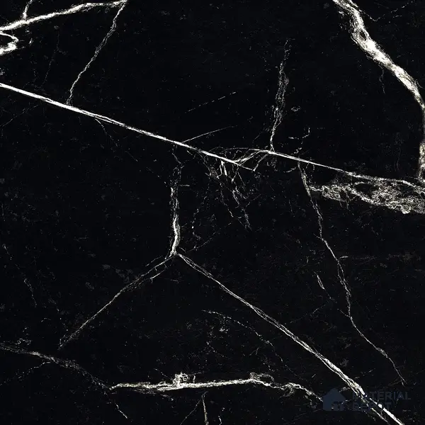 Endless Wall & Floor Vitrified Tile Obsidian Black 4 ft x 2 ft | TL 01084 High Gloss Finish - 9 mm | Suitable for Living Room, Bedroom