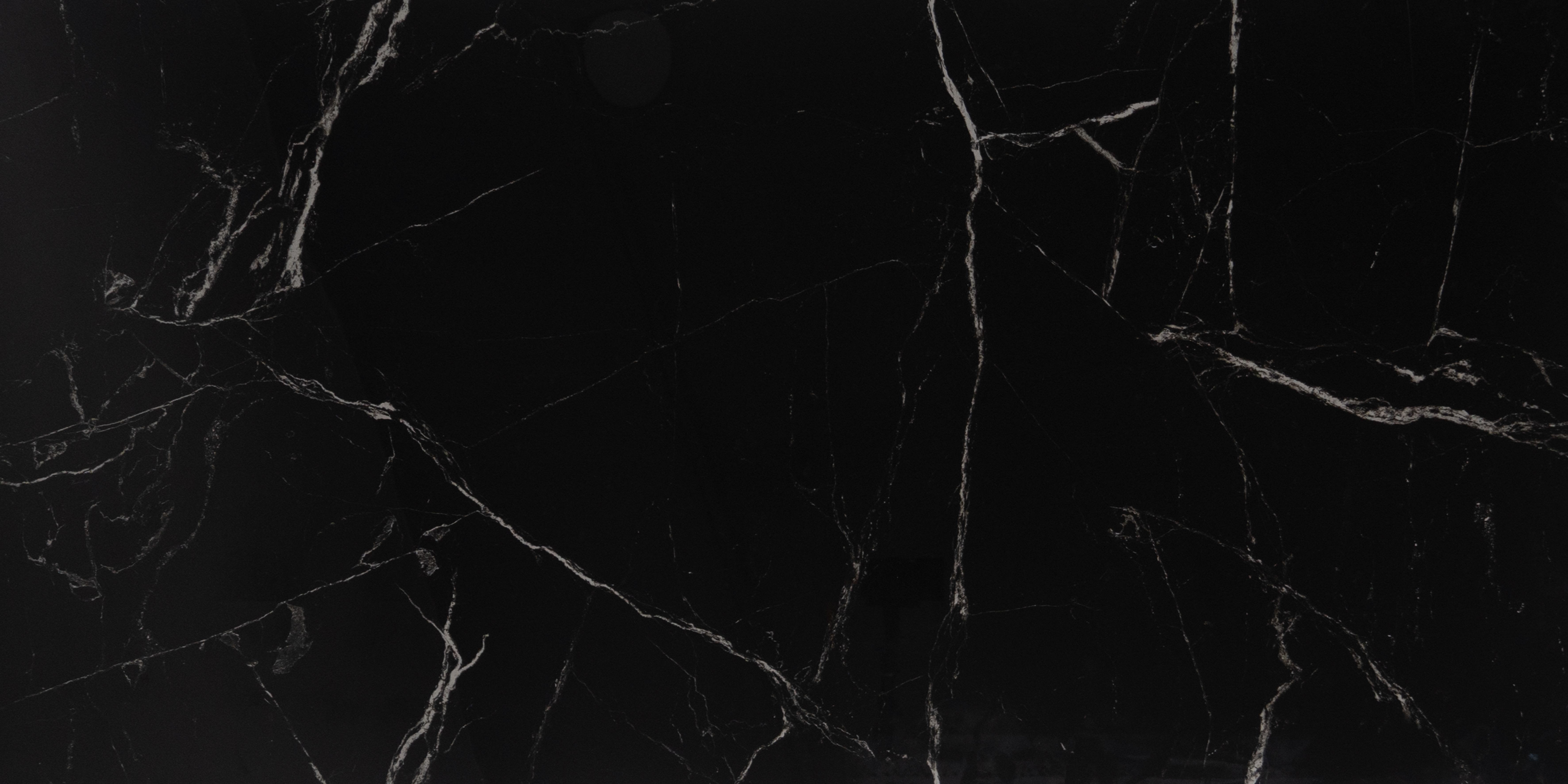 Endless Wall & Floor Vitrified Tile Obsidian Black 4 ft x 2 ft | TL 01084 High Gloss Finish - 9 mm | Suitable for Living Room, Bedroom