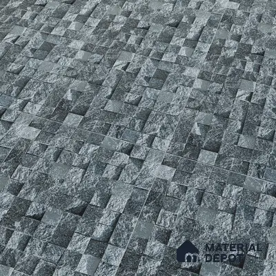 Elevation Wall Tile TL 00094 B Grayscale 2 ft x 1 ft Punch Matte Finish Vitrified Tile - 9 mm | Ideal For Modern Facades, Outdoor Cladding, Feature Wall