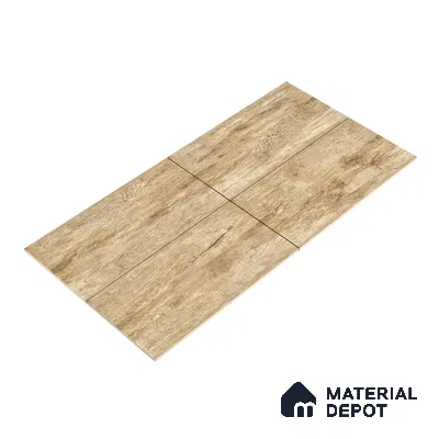 Wooden Wall & Floor Tile Oragnic Brown | TL 03512 | 4 ft x 2 ft Size | Sugar Matte Finish Vitrified Tile - 9 mm Thick | Suitable For Living Room, Bedroom (Sample)