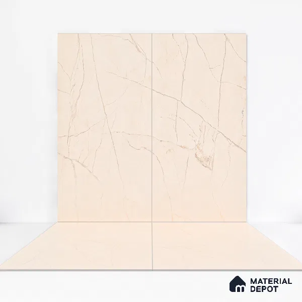 Carving Wall & Floor Tile Orchard Pink | TL 01071 | 4 ft x 2 ft Size | Matte Finish Vitrified Tile - 9 mm Thick | Ideal For Living Room, Bedroom, Bathroom (Sample)