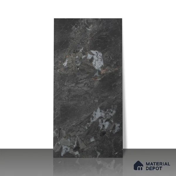 Endless Marble Floor & Wall Tile | TL 01079 Snow White | 4 ft x 2 ft Glossy Finish Vitrified Tile - 9 mm | Suitable For Living Room, Bedroom, Dining Area