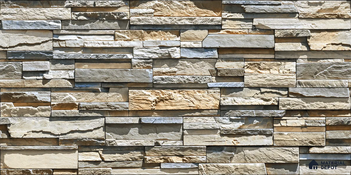 Elevation Wall Tile TL 00076 B Beige 2 ft x 1 ft Punch Matte Finish Vitrified Tile - 9 mm | Ideal For Modern Facades, Outdoor Cladding, Feature Wall (Sample)